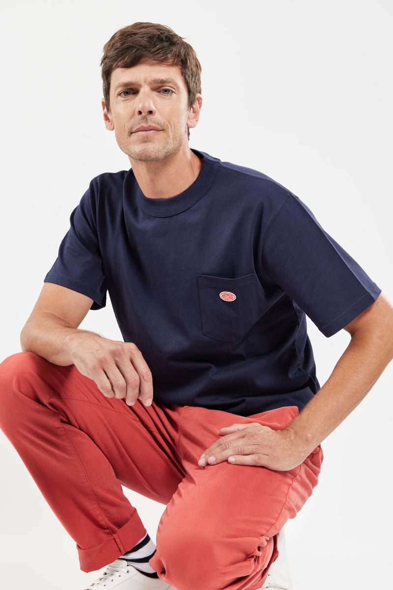 armor-lux-t-shirt-h-ritage-homme-100-coton-coupe-droite-poche image 1
