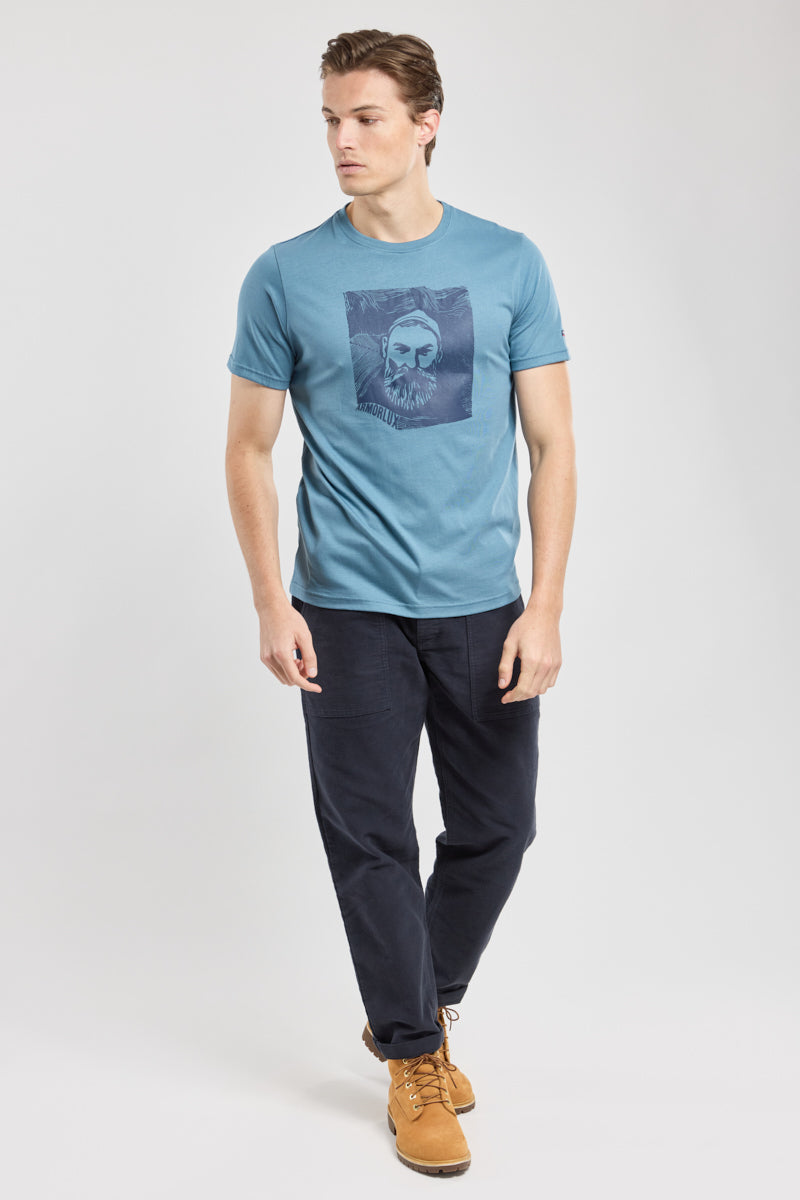 armor-lux-t-shirt-marin-homme-coton-l-ger-160g-m image 3