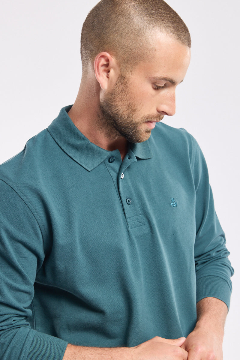 armor-lux-polo-homme-manches-longues-coton-piqu-4 image 4