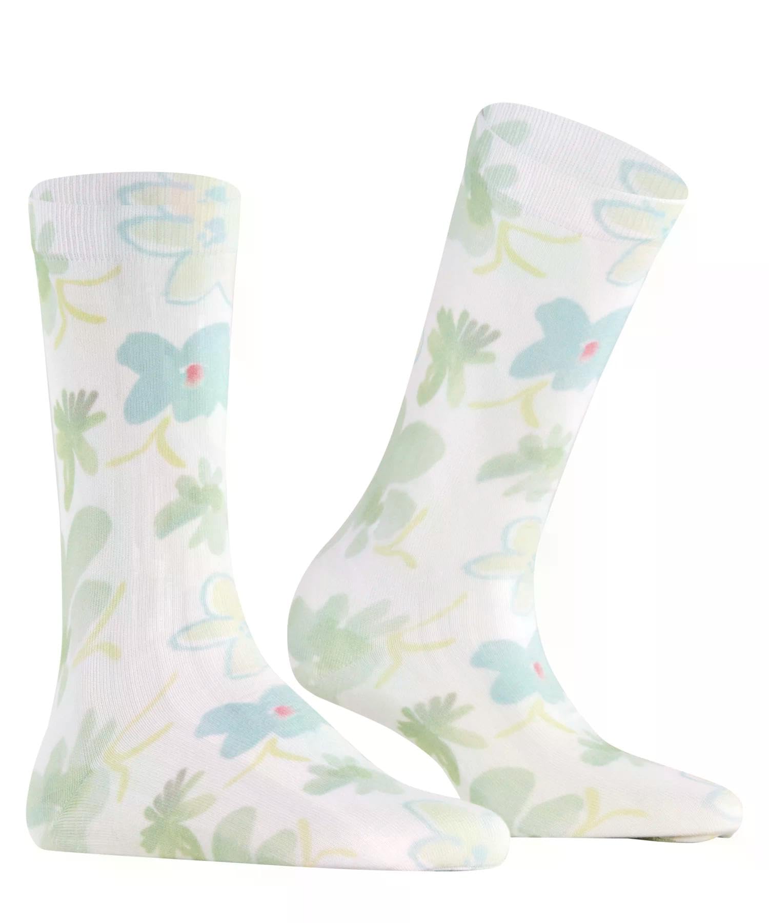 burlington-garden-bloom-socquettes-femme-coton-fantaisie-blanc-white-2007-36-41 image 4