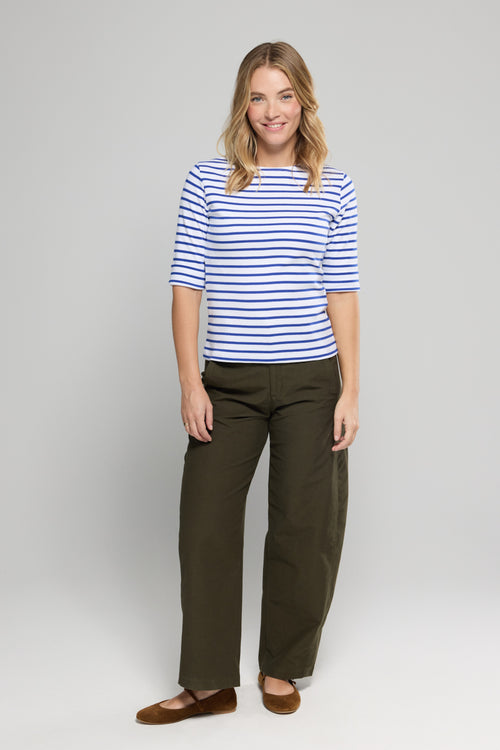 armor-lux-fouesnant-marini-re-femme-col-bateau-manches-3-4 image 4