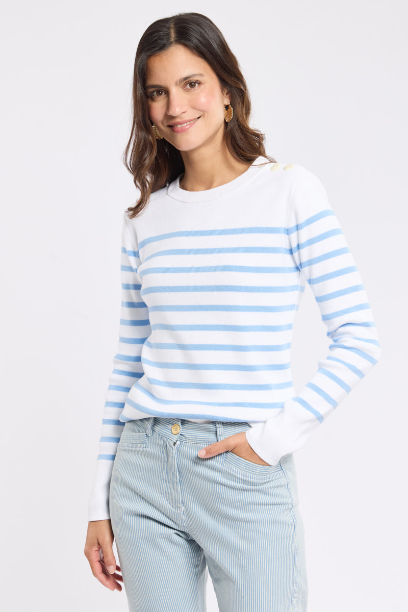 armor-lux-pull-marin-ray-groix-femme-coton-3 image 1