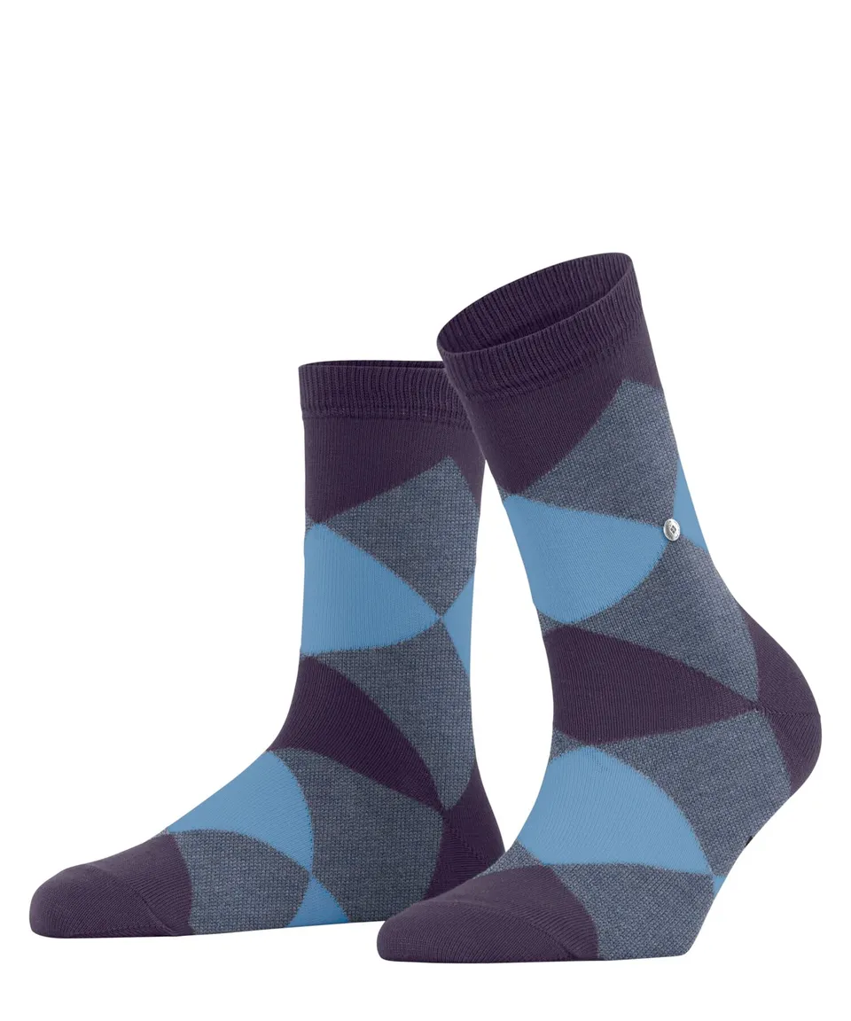 burlington-bonnie-chaussettes-femme-coton-bio-rouge-wineberry-8761-36-41 image 1
