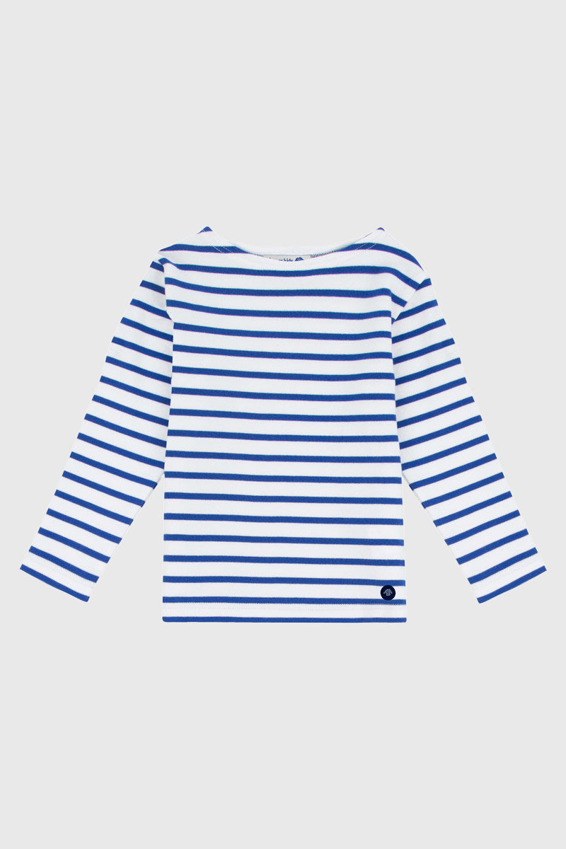 armor-lux-marini-re-loctudy-kids-coton-col-bateau-manches-longues image 1