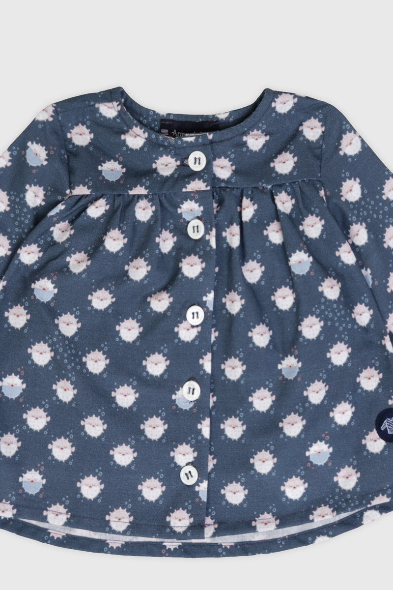 armor-lux-blouse-b-b-imprim-poissons-coton-popeline image 3