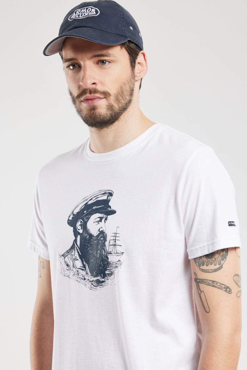 armor-lux-t-shirt-marin-homme-coton-l-ger-col-rond image 4