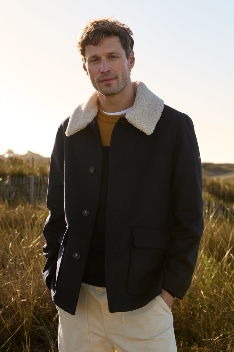 armor-lux-caban-col-sherpa-homme-drap-de-laine image 4