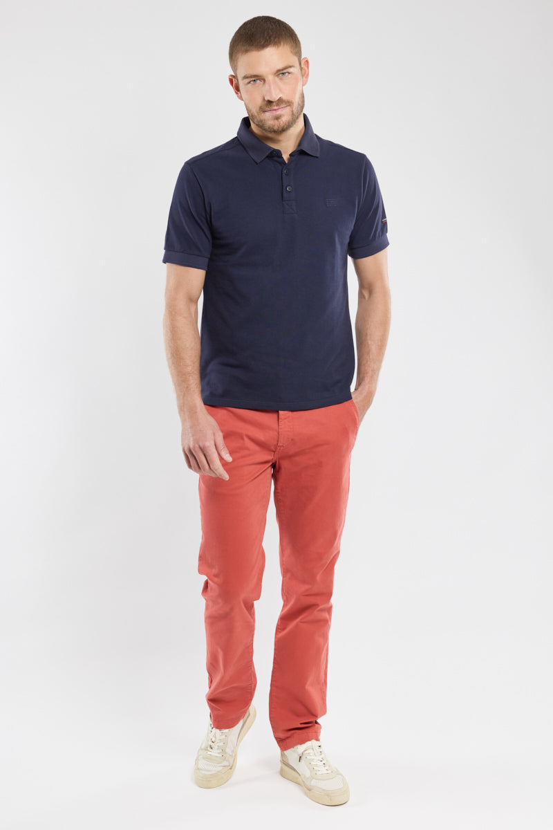 armor-lux-ploneis-polo-homme-uni-coton-piqu-manches-courtes image 5