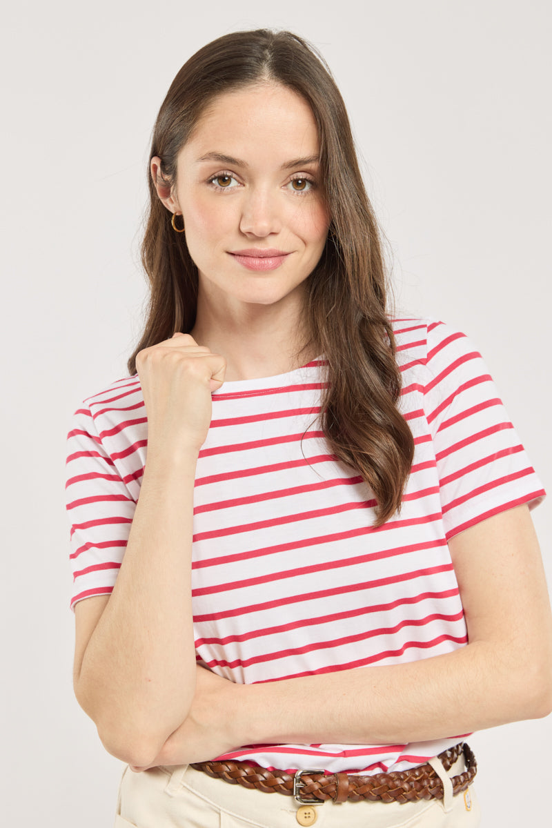 armor-lux-marini-re-h-ritage-femme-manches-courtes-coton image 2