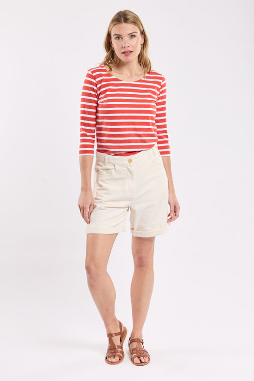 armor-lux-marini-re-bretonne-femme-manches-3-4-coton-lourd-col-bateau image 3