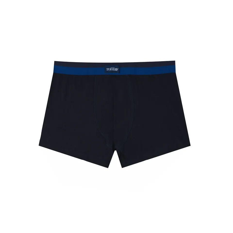 atelier-tuffery-boxer-noir-coton-bio-homme image 1
