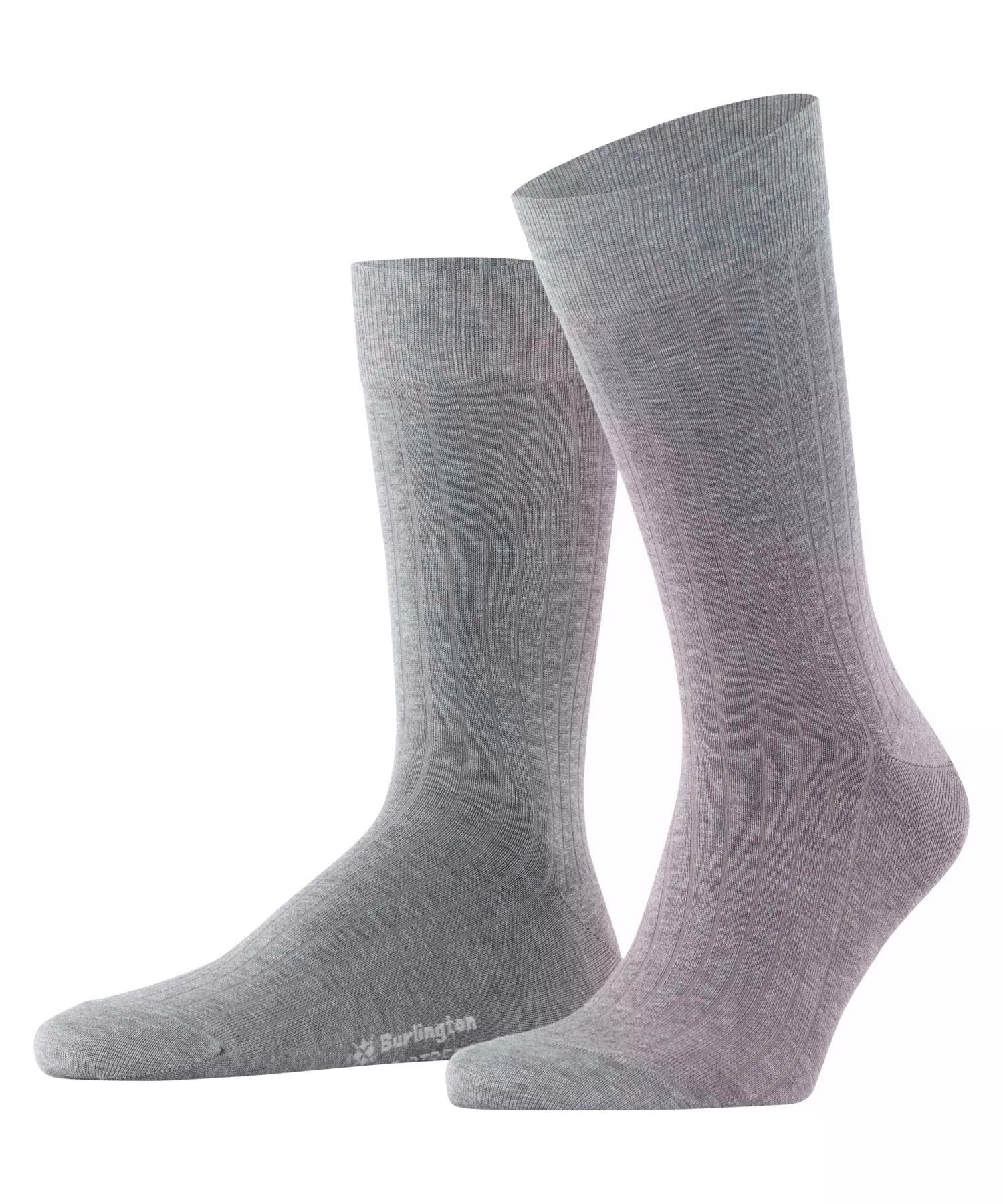 burlington-duke-street-chaussettes-homme-gris-steel-melange-3165-40-46 image 1