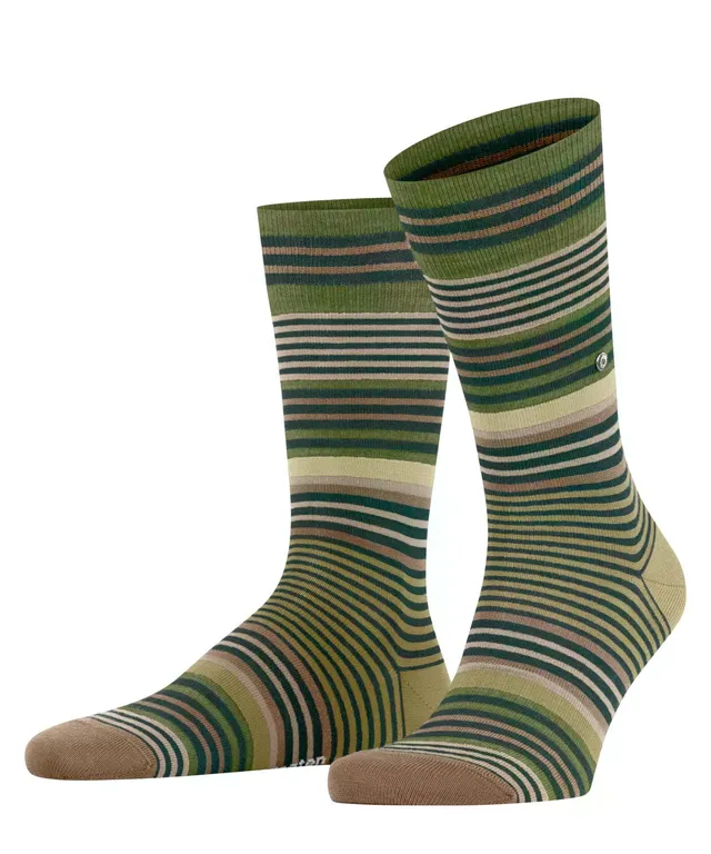 burlington-stripe-mi-bas-homme-opaque-laine-vierge-rayures image 1