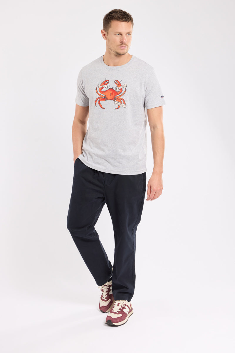 armor-lux-t-shirt-homme-crabe-coton-l-ger-col-rond image 3