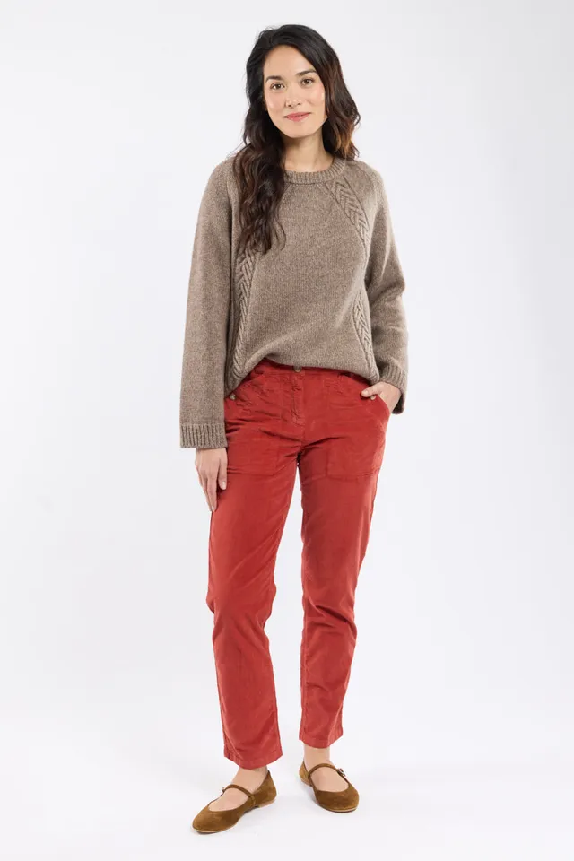 armor-lux-pantalon-droit-femme-velours-coton-stretch image 1