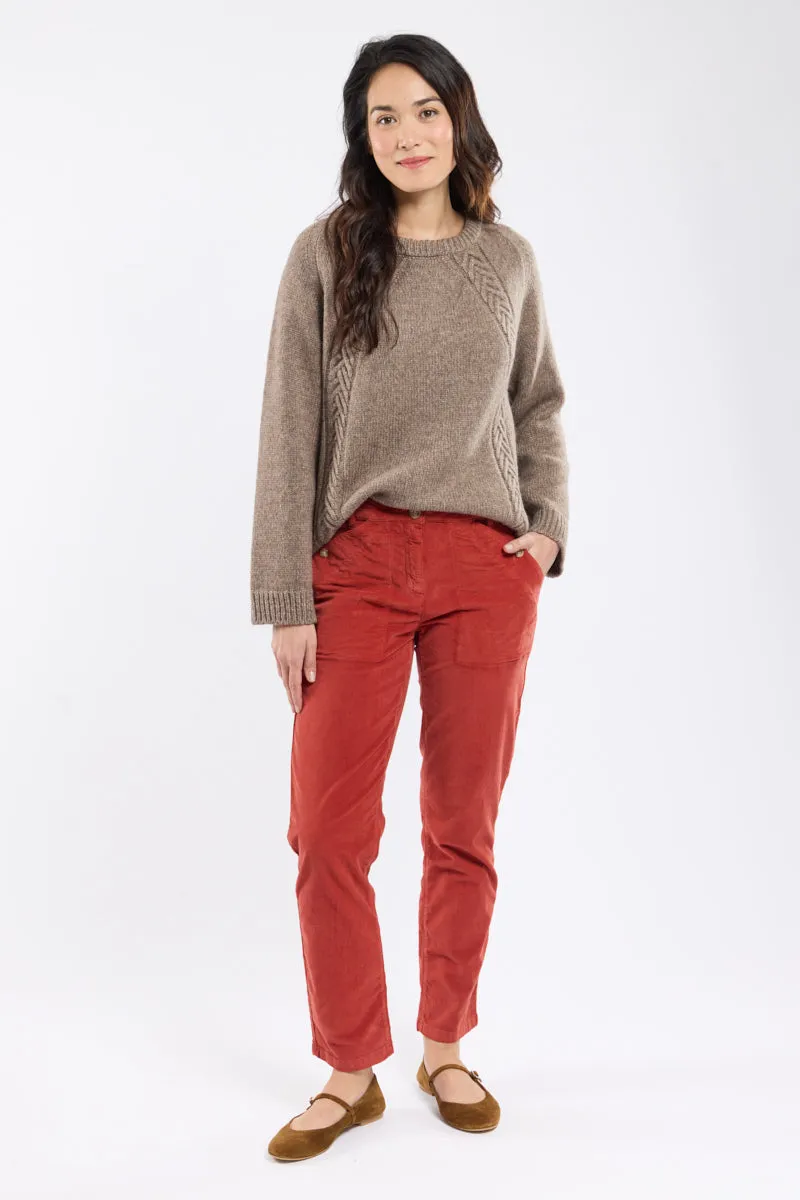 armor-lux-pantalon-droit-femme-velours-coton-stretch image 1