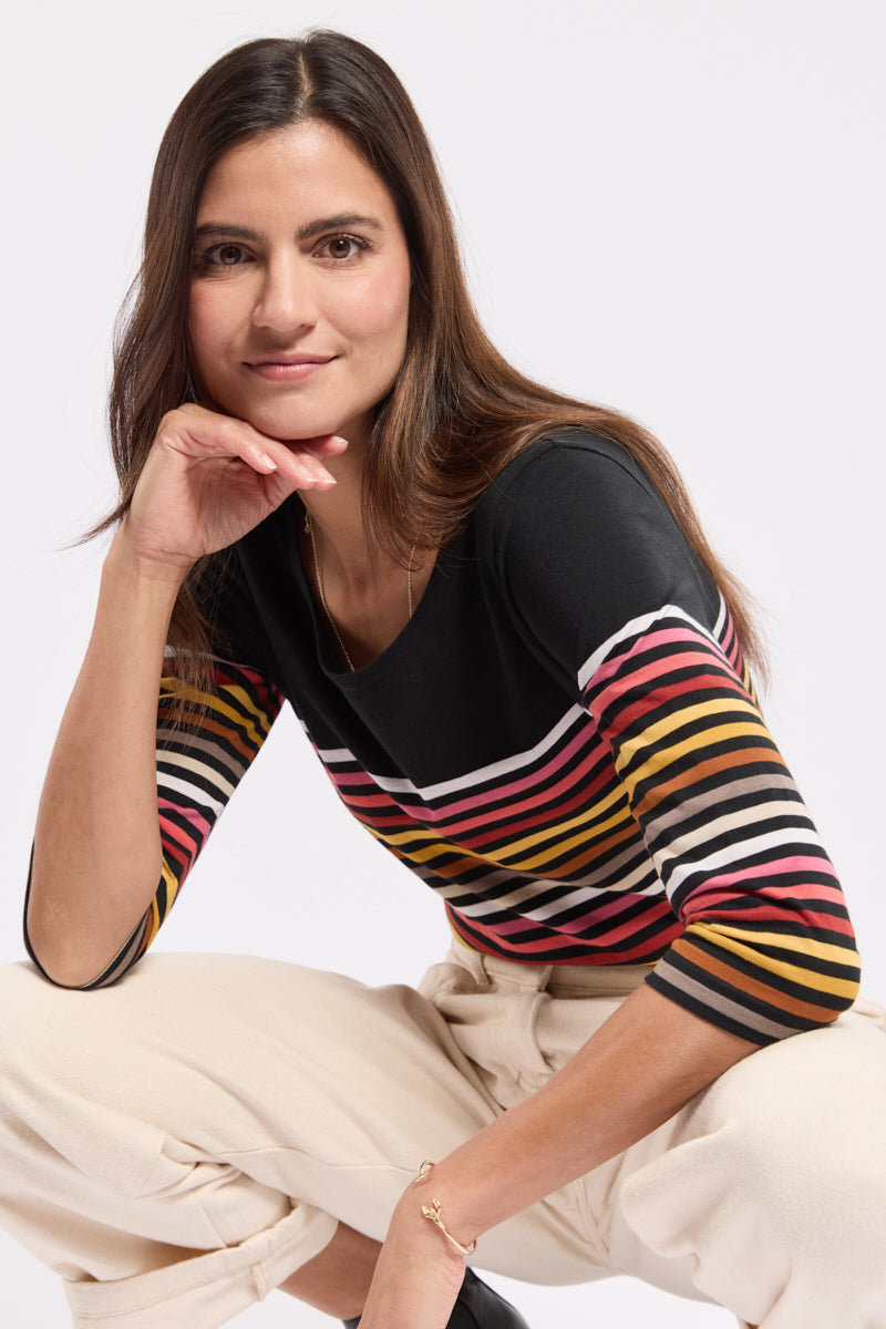 armor-lux-marini-re-femme-manches-3-4-coton-10-coloris image 4