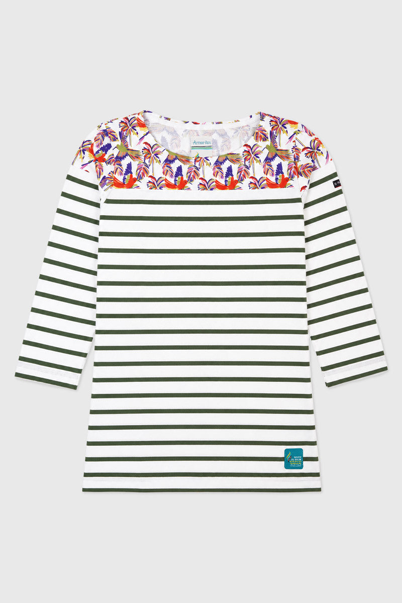 armor-lux-marini-re-femme-route-du-rhum-coton-et-lin-manches-longues image 1