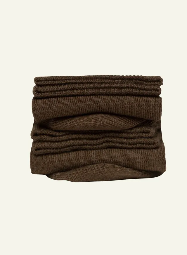 archiduchesse-de-ville-marron-chocolat-chaussettes-mi-hautes-unisexes image 1