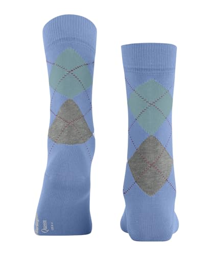 burlington-queen-chaussettes-femme-coton-fantaisie-argyle-bleu-deep-sea-6542-36- image 7