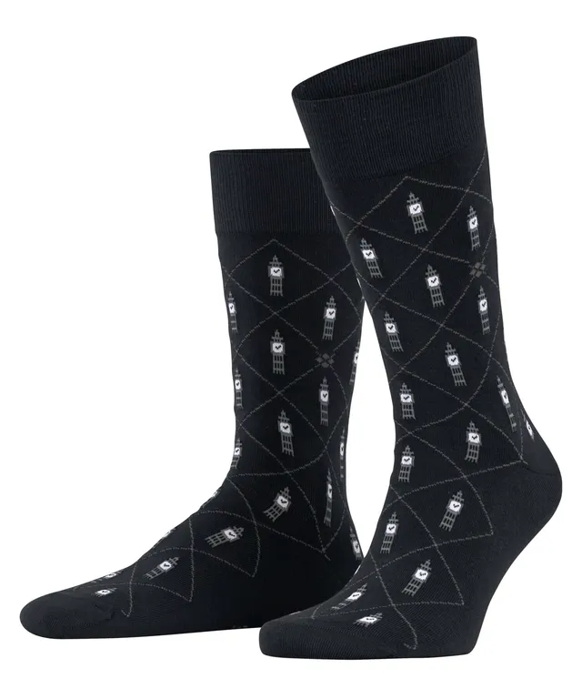 burlington-big-ben-chaussettes-homme-coton-biologique-opaque-motif-britannique image 1