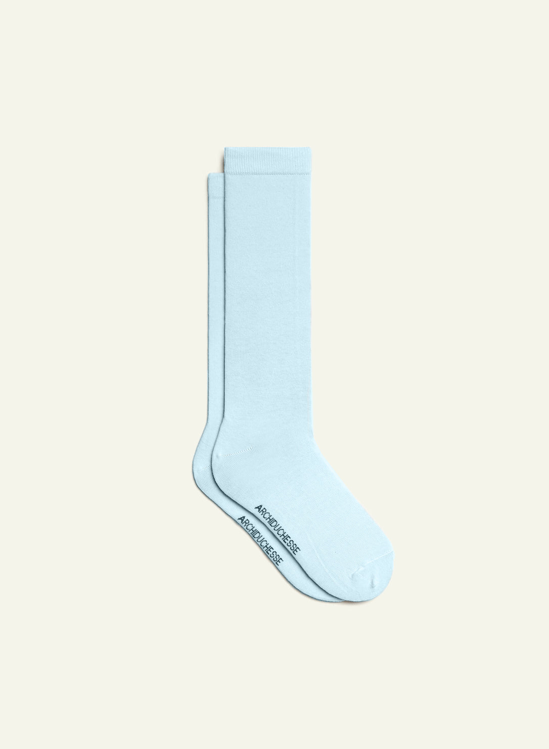 archiduchesse-de-ville-bleu-guimauve-chaussettes-mi-mollet image 2