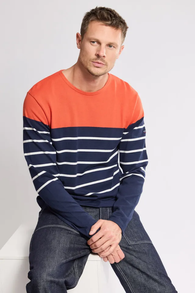 armor-lux-marini-re-tricolore-h-ritage-coton-rustique-homme image 1