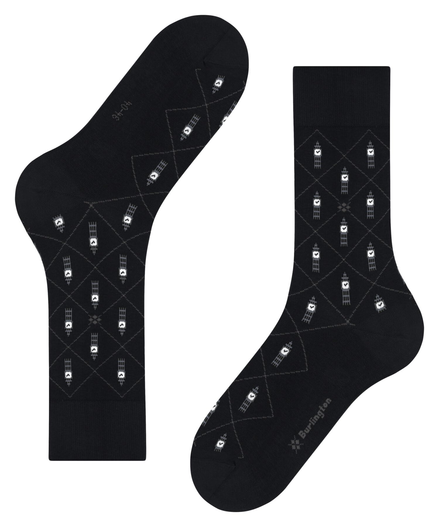 burlington-big-ben-chaussettes-homme-coton-biologique-opaque-motif-britannique image 5