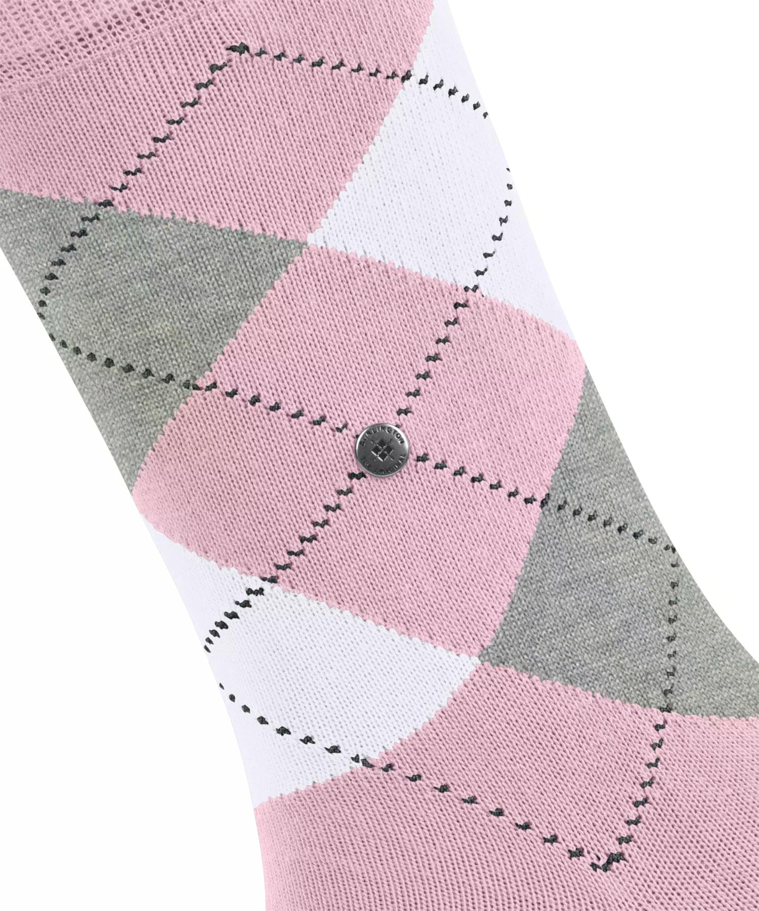 burlington-queen-chaussettes-femme-en-coton-argyle-rose-8653-41-45 image 5