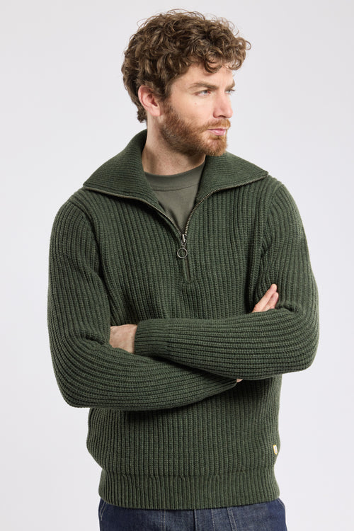 armor-lux-heritage-pull-homme-col-zipp-laine image 6