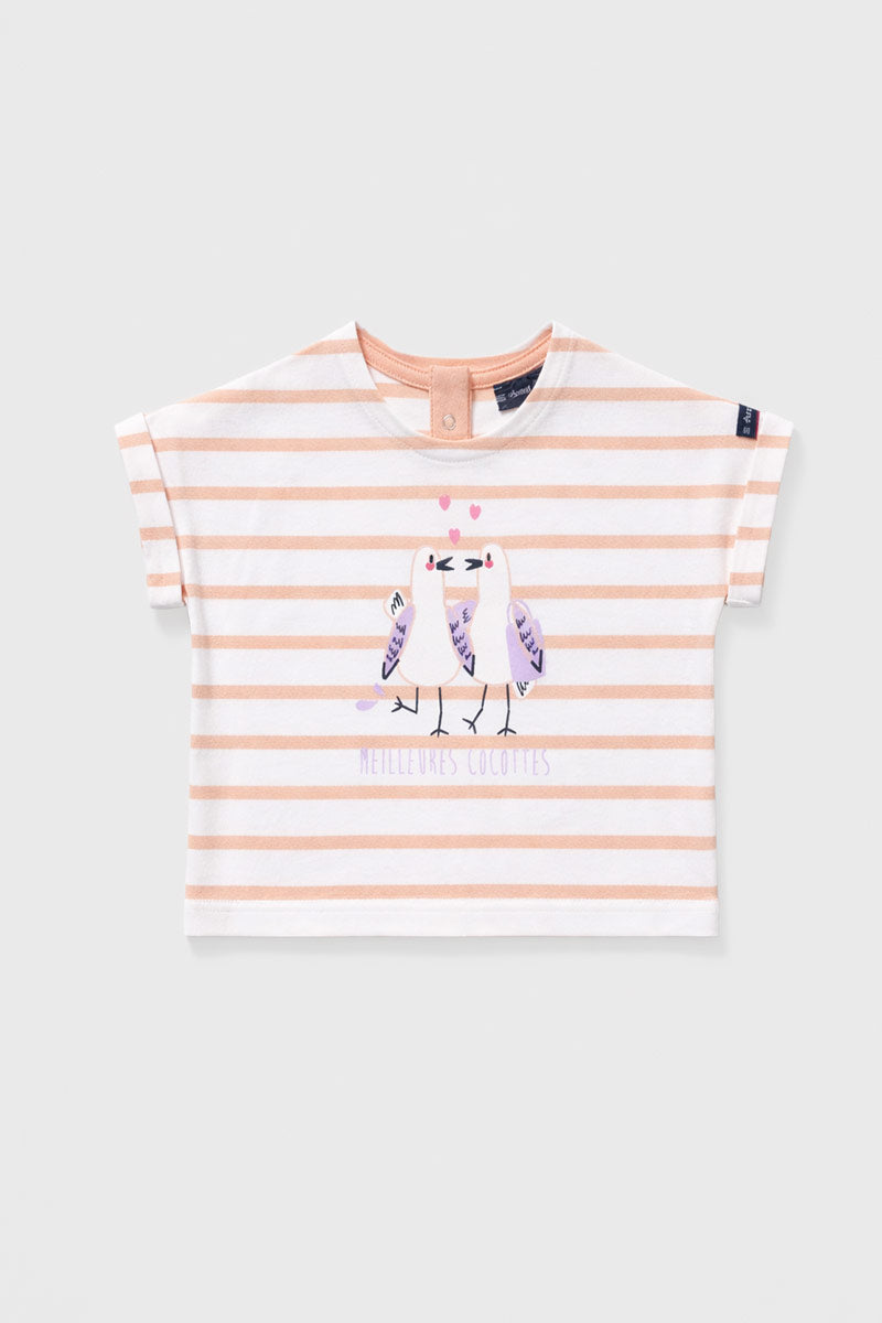 armor-lux-pyjama-ray-baby-coton-l-ger-t-shirt-short image 2