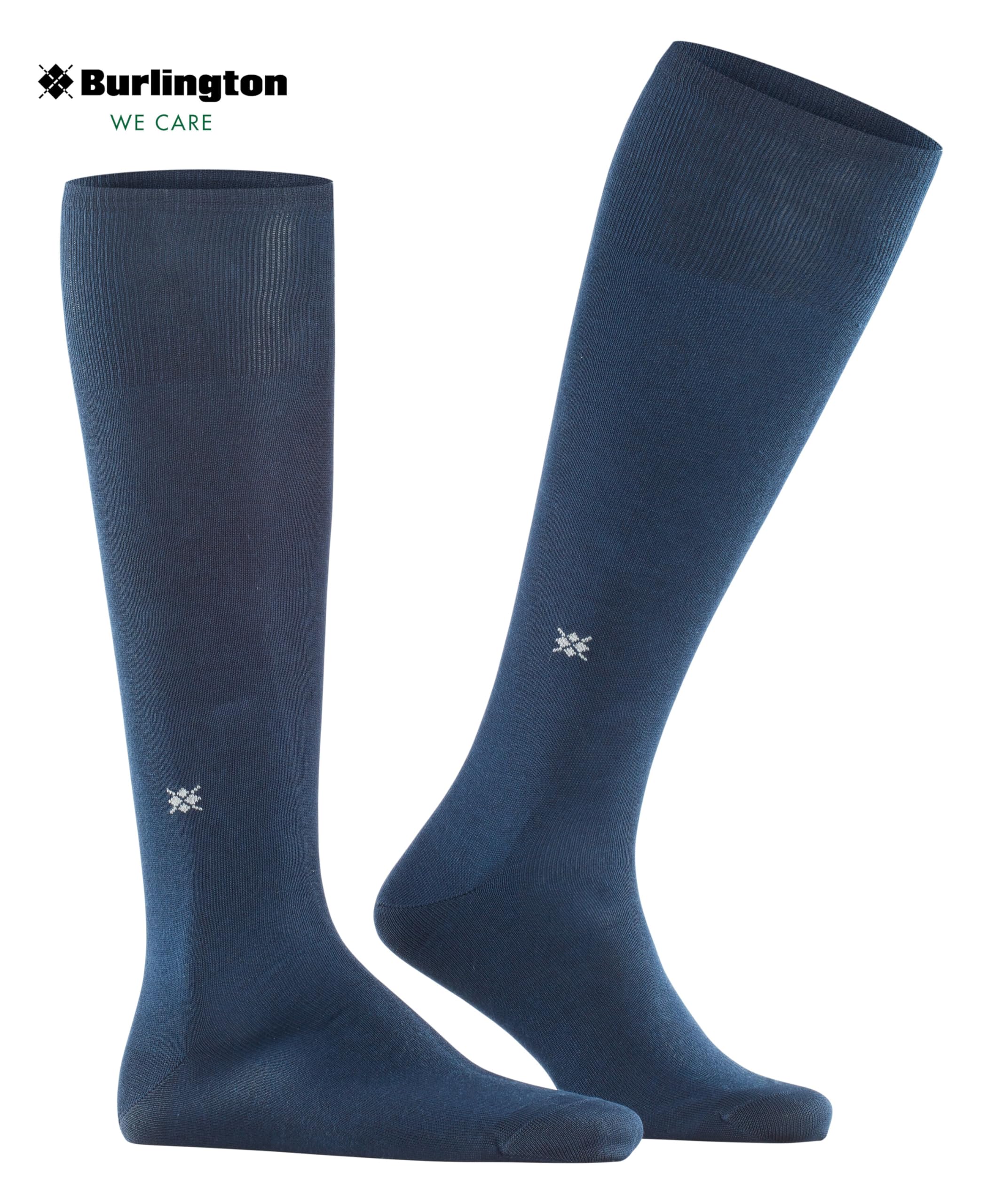 burlington-dublin-chaussettes-hautes-homme-coton-bleu-marine-40-46 image 3