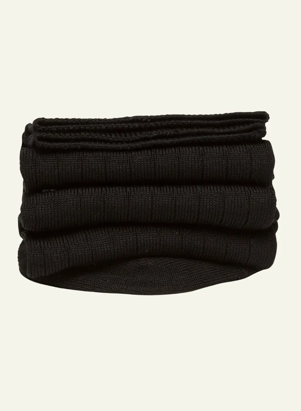 archiduchesse-chaussettes-de-luxe-fil-d-cosse-noir-r-glisse-mi-hautes image 1