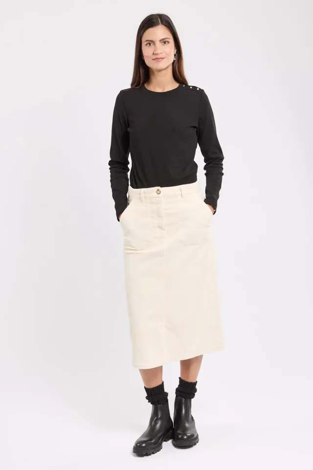 armor-lux-h-ritage-jupe-longue-velours-coton-femme image 1