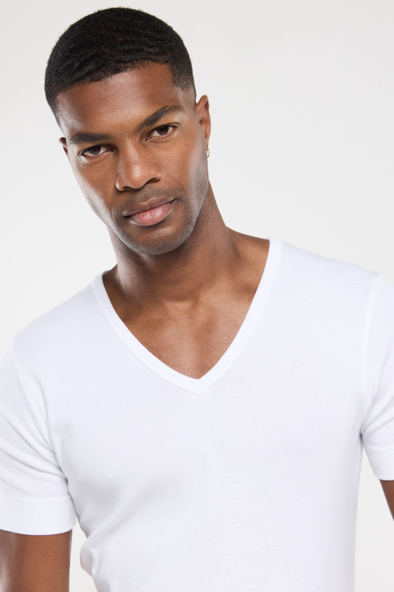 armor-lux-t-shirt-col-v-homme-coton-bio-pais-c-te-1x1-2 image 2