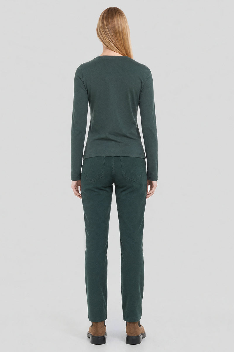 armor-lux-pantalon-droit-femme-gabardine-coton-taille-haute image 3