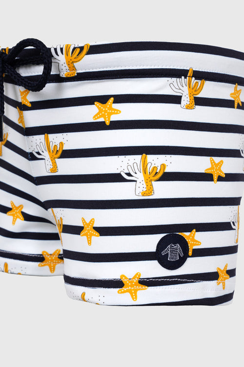 armor-lux-boxer-de-bain-enfant-ray-motifs-marins-2 image 4