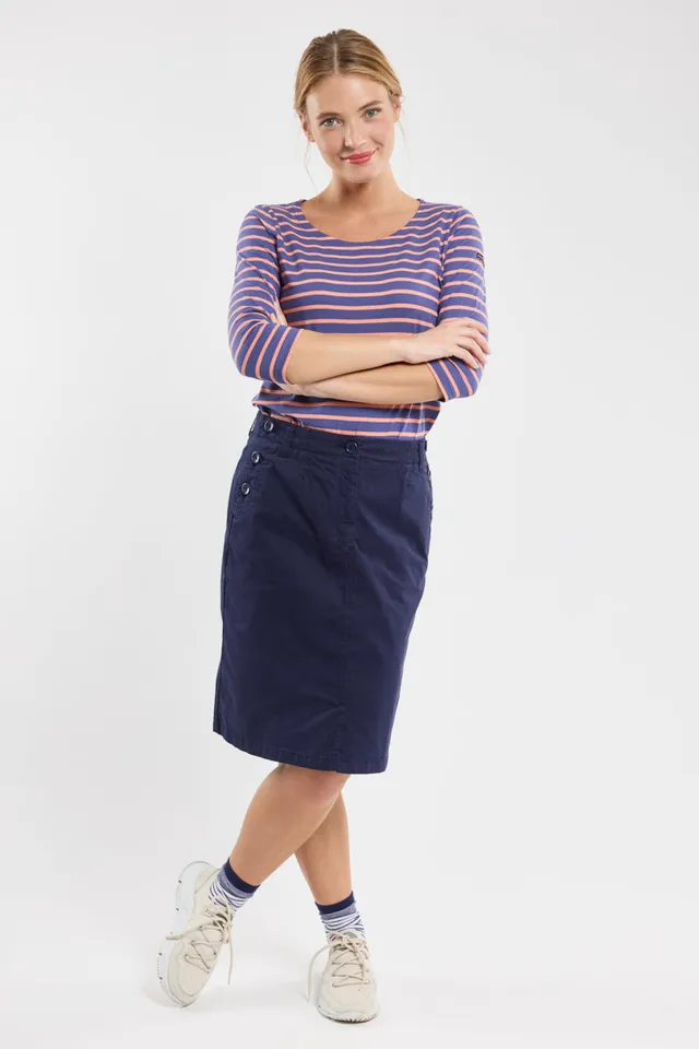 armor-lux-jupe-pont-femme-coton-gabardine-droite image 1
