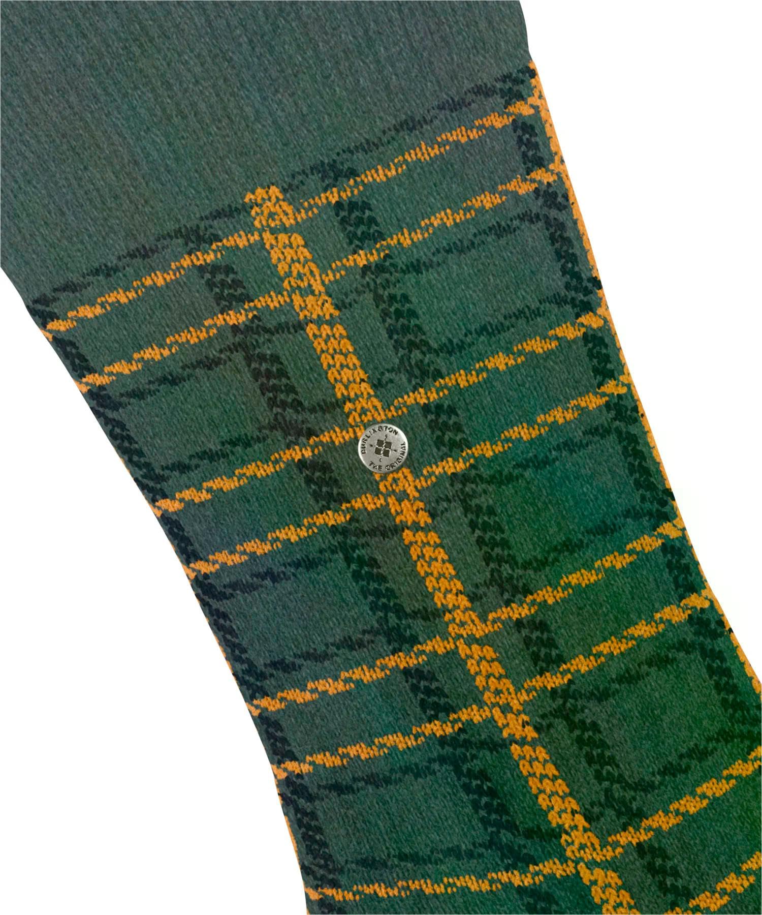 burlington-grid-m-so-chaussettes-homme-vert-forest-melange-7274-40-46 image 3