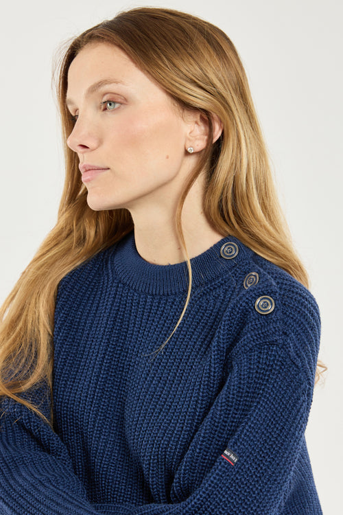 armor-lux-fouesnant-pull-en-laine-col-chemin-e-femme image 3