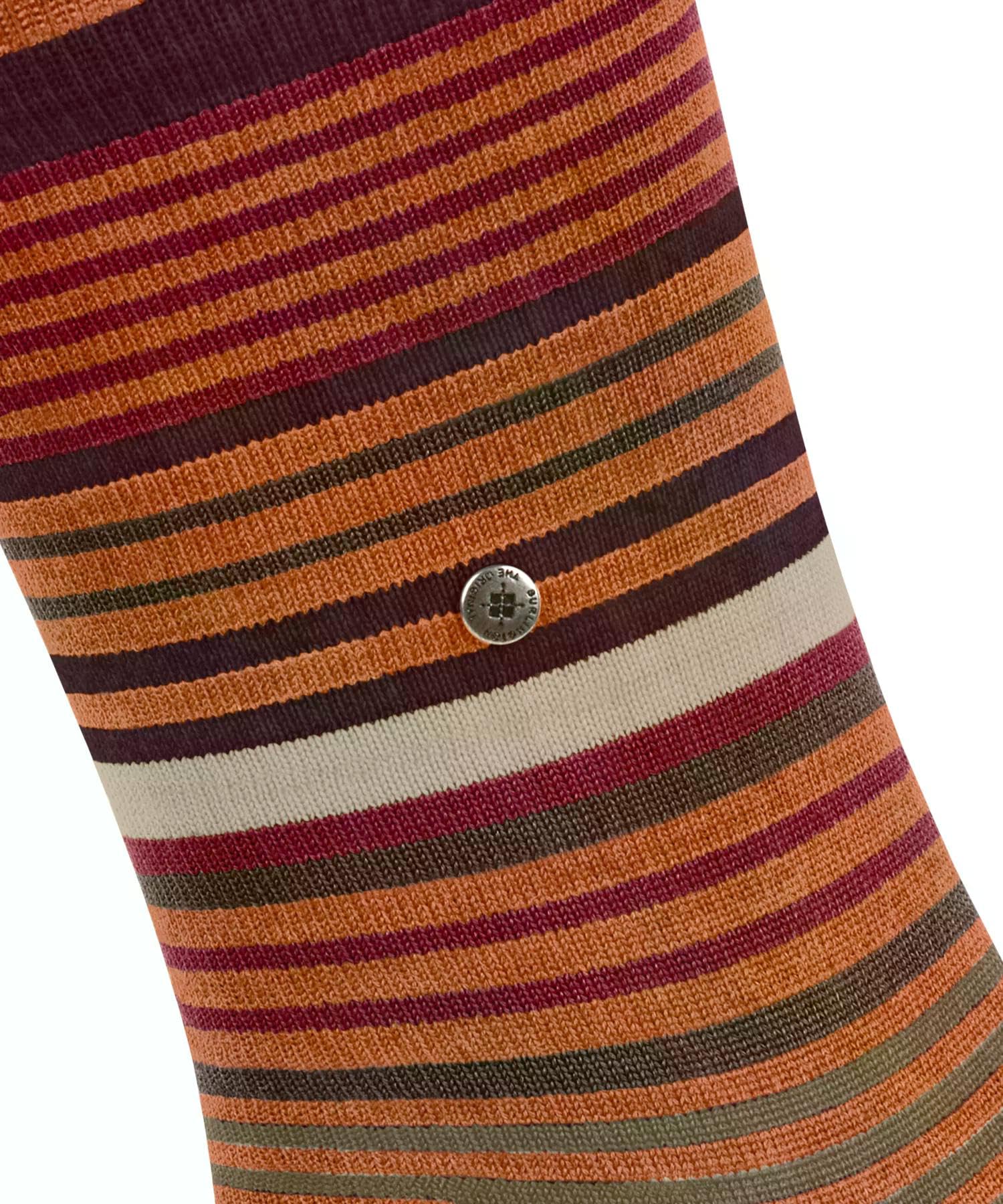burlington-stripe-chaussettes-homme-laine-fantaisie-rouge-marigold-8916-40-46 image 4