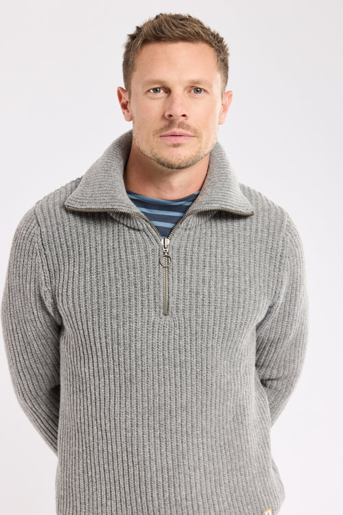 armor-lux-h-ritage-pull-col-zipp-homme-laine image 4