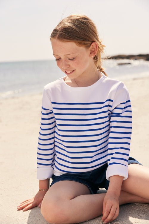 armor-lux-marini-re-enfant-ray-e-bretonne-coton-interlock-col-bateau-3 image 3