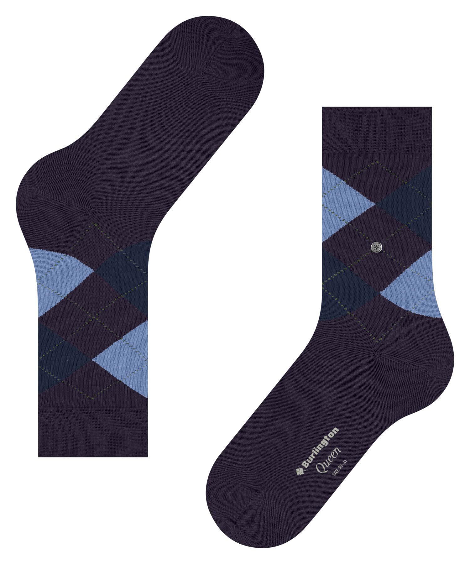 burlington-queen-chaussettes-femme-coton-bio-rouge-wineberry-8761-41-45 image 6