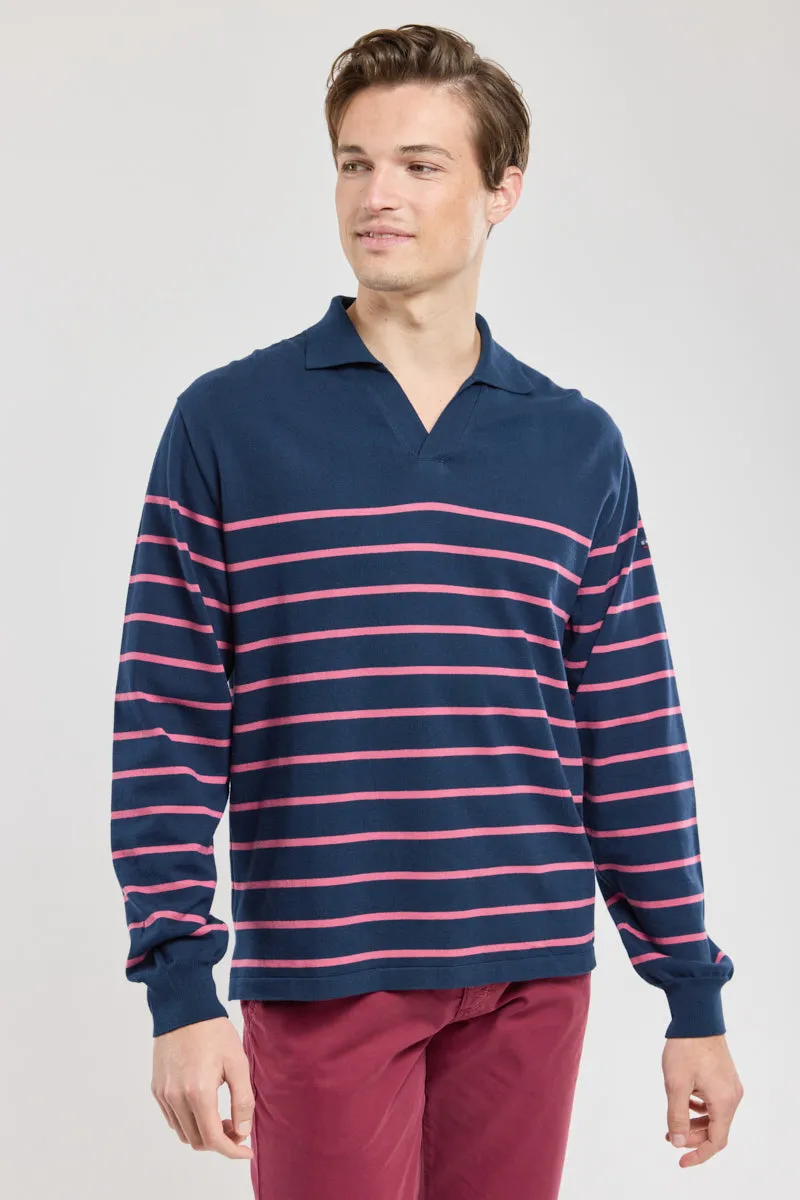 armor-lux-pull-col-vareuse-pull-ray-coton-homme image 1