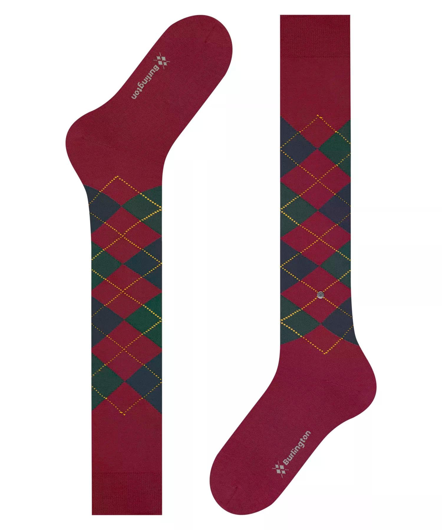 burlington-edinburgh-m-kh-chaussettes-longues-homme-laine-fantaisie-rouge-cranbe image 6
