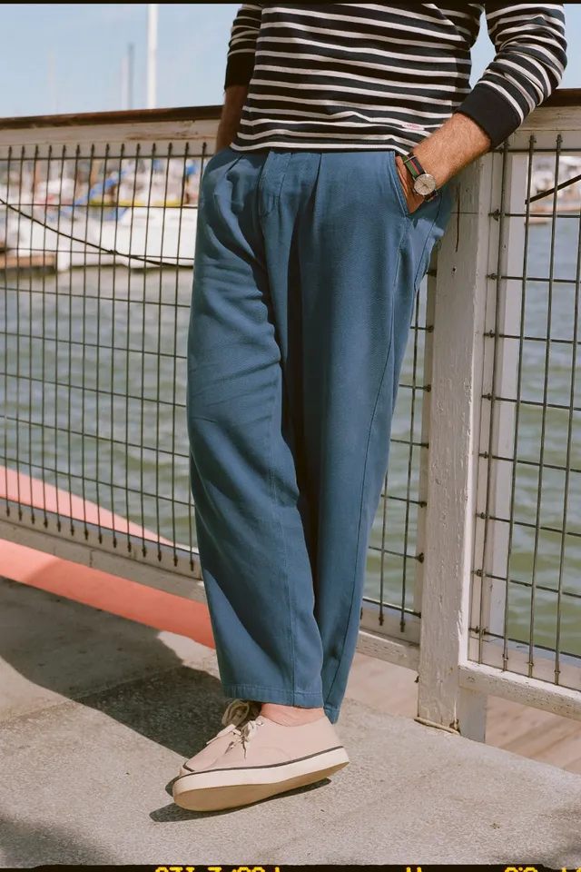 pantalon-relax-armor-lux-x-j-press-twill-coton-stretch-beige image 1