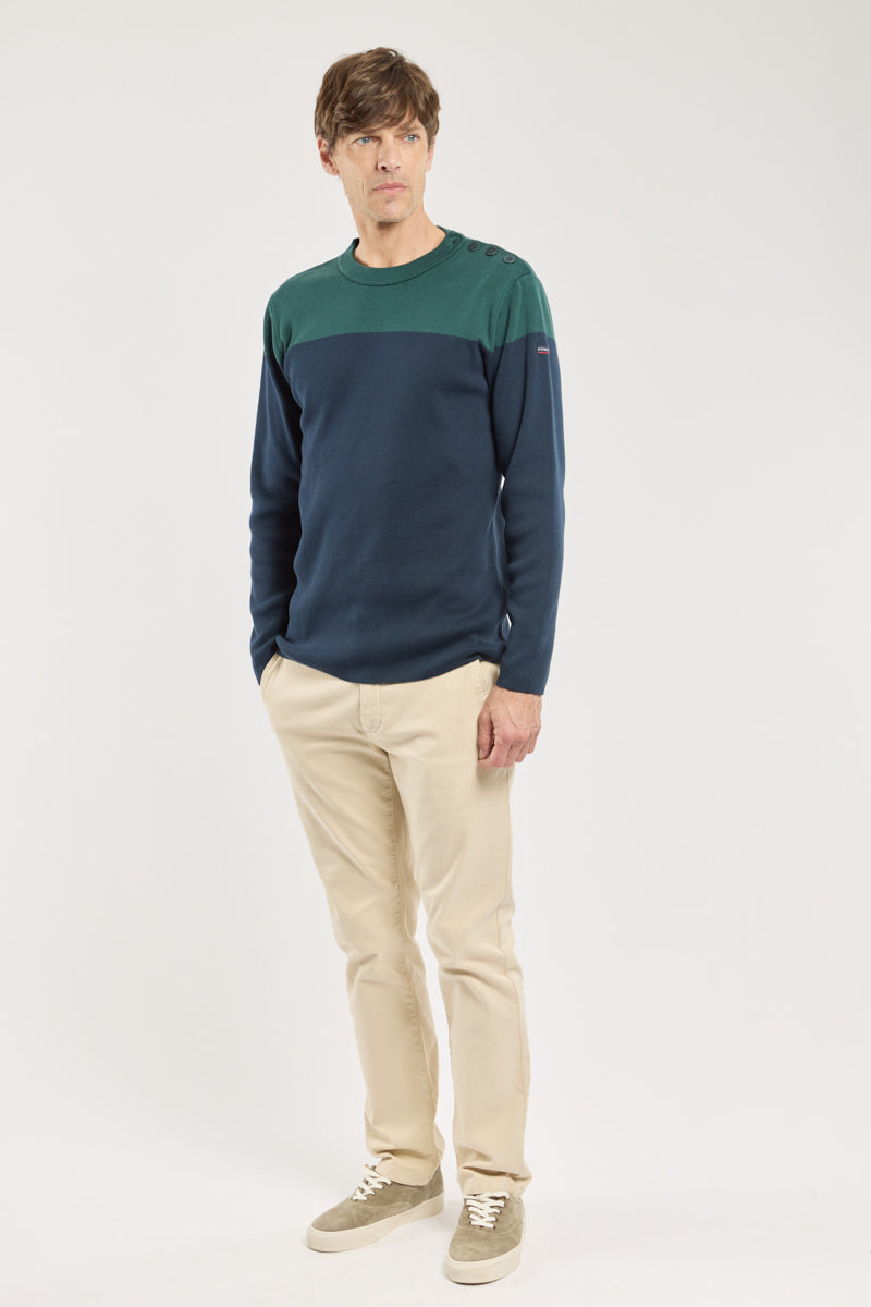 armor-lux-pull-marin-bicolore-coton-homme image 3