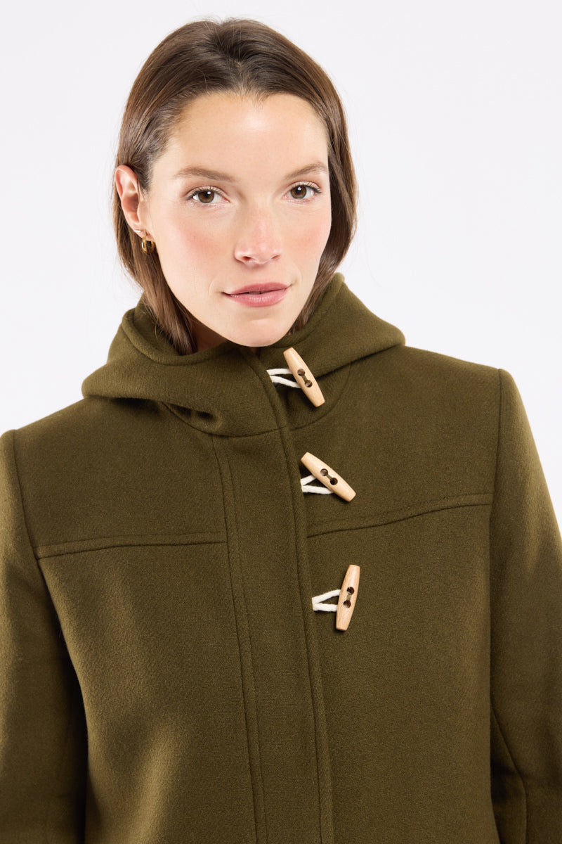 armor-lux-h-ritage-duffle-coat-femme-drap-laine-vert-for-t-zipp image 3