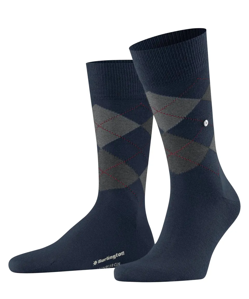 burlington-edinburgh-chaussettes-homme-laine-bleu-marine-6123-40-46 image 1